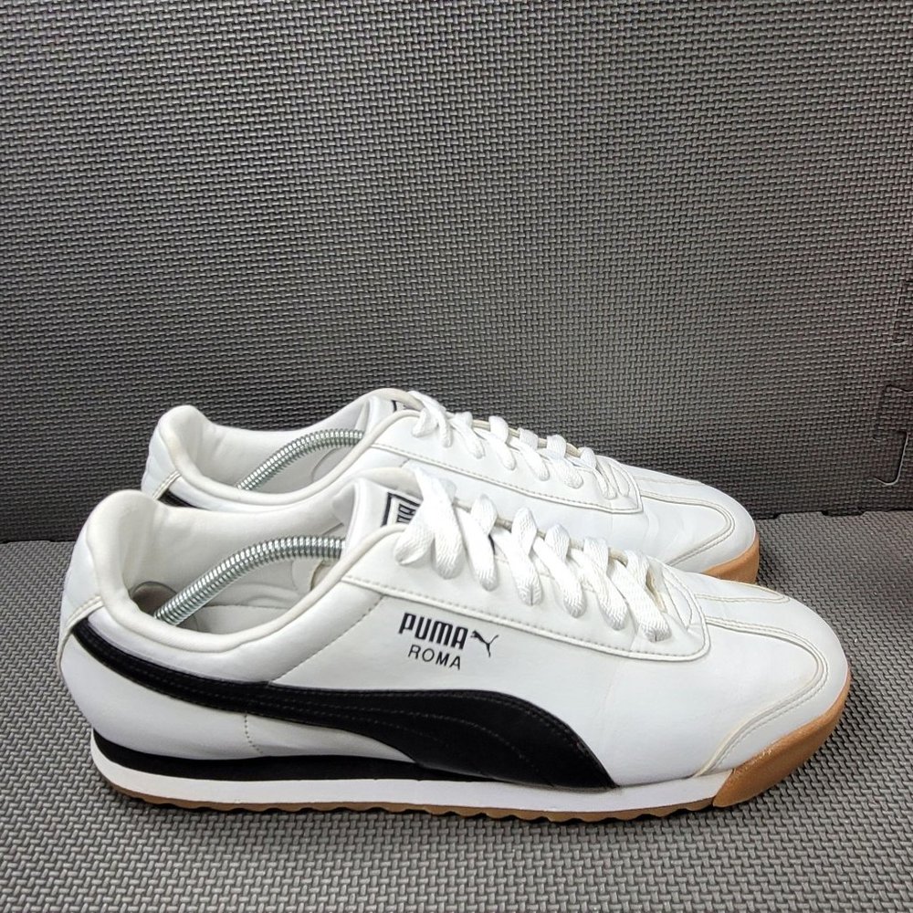 Mens Sz 12 White Puma Roma Basic Sneakers